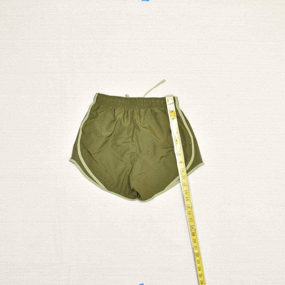 Nike Women Athletic Sweat Shorts Run Drawstring Polyester Green Size XS Dri fit - Picture 5 of 8